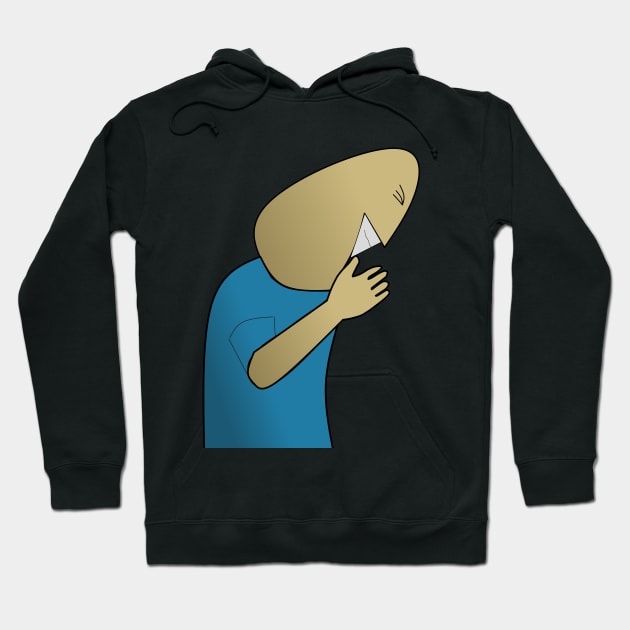 Cartoon illustration of a person laughing Hoodie by Jorgi125